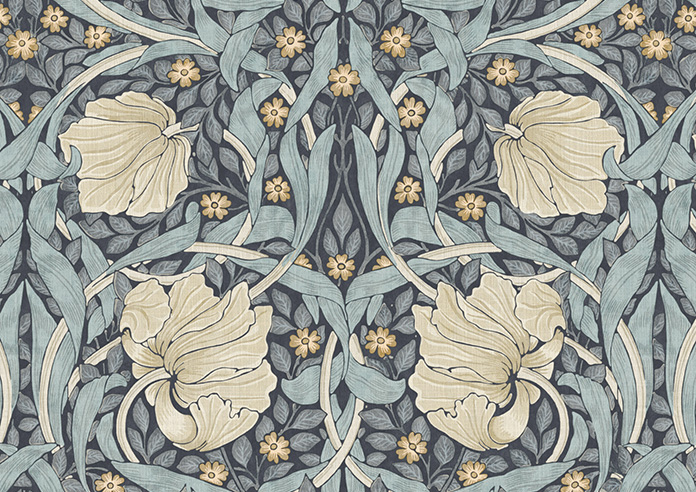 William Morris At Home Pimpernel, Indigo - Twist&Fit Roman Blind - Image 8